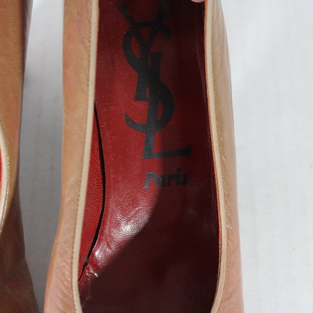 VTG YSL Yves Saint Laurent Heels Womens 8.5 A620